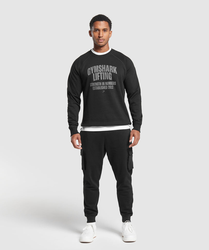 Gymshark Gymshark Lifting Crew Black Gymshark