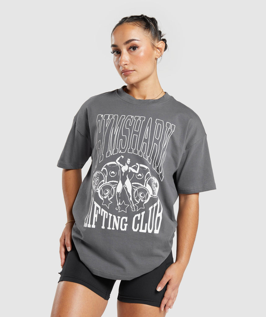 oversized graphic t shirts gym