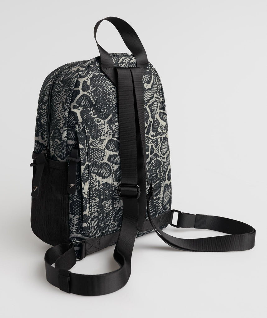 Gymshark Everyday Print Mini Backpack Black Print Gymshark