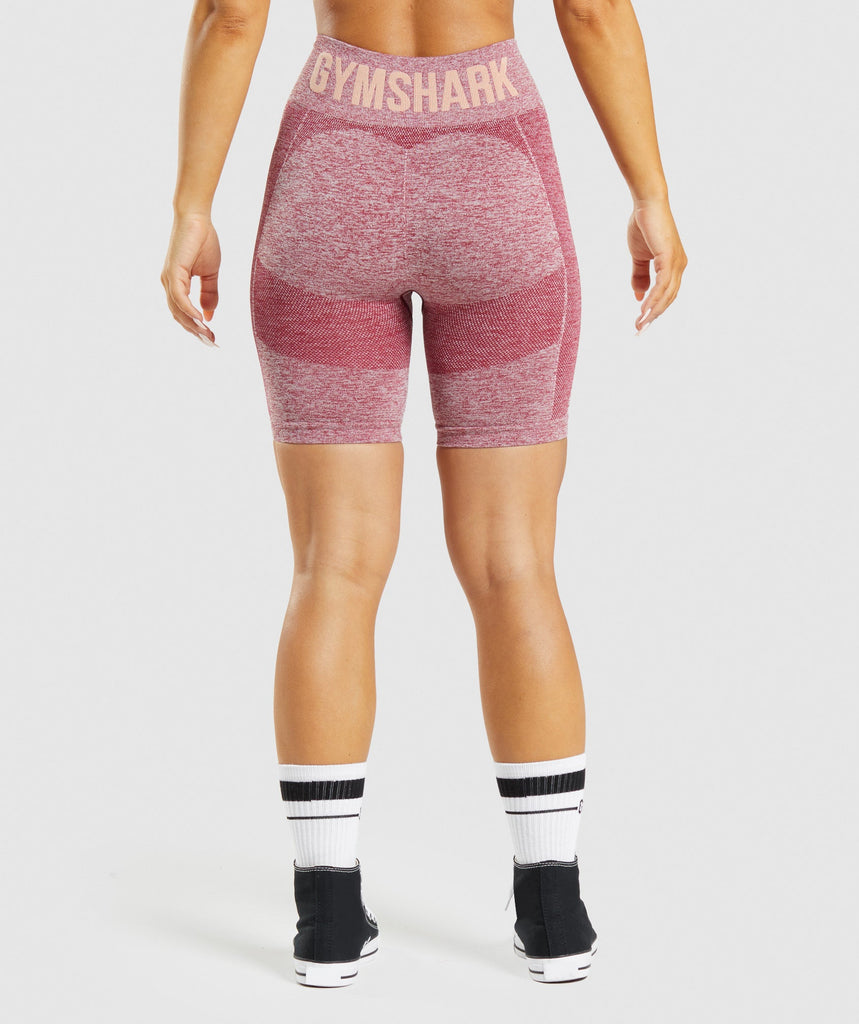 Gymshark Flex Cycling Shorts Burgundy Marl Gymshark