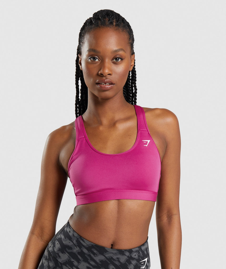 Gymshark Scoop Neck Sports Bra Dragon Pink Gymshark
