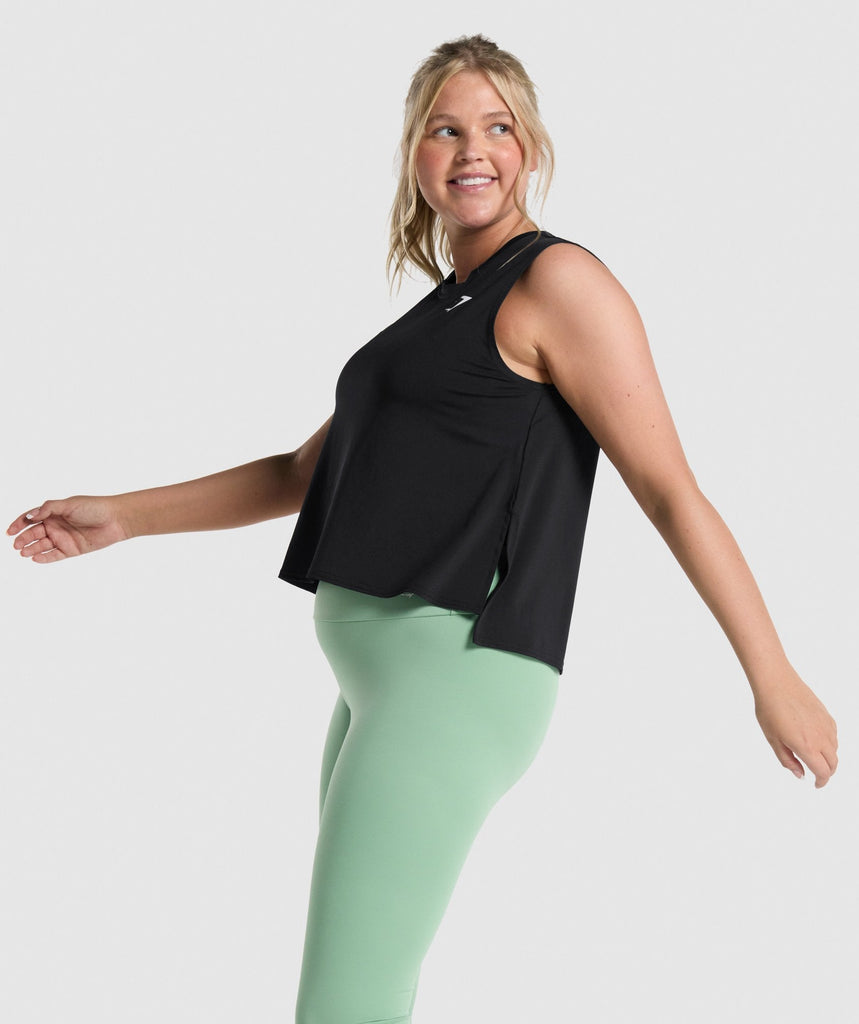 Gymshark Training Midi Tank Black Gymshark