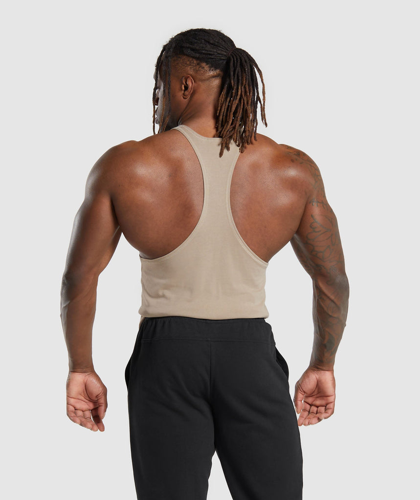 Gymshark Impact Stringer - Sand Brown | Gymshark
